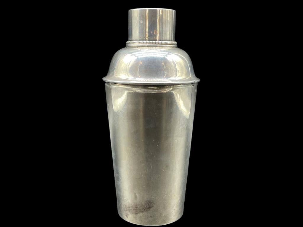 VTG 50'S STERLING SILVER COCKTAIL SHAKER 278g (1 of 4)