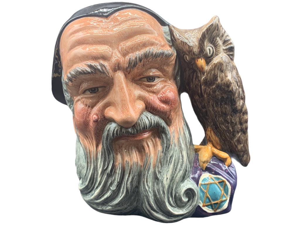 ROYAL DOULTON LRG MERLIN CHARACTER JUG 8" (1 of 6)