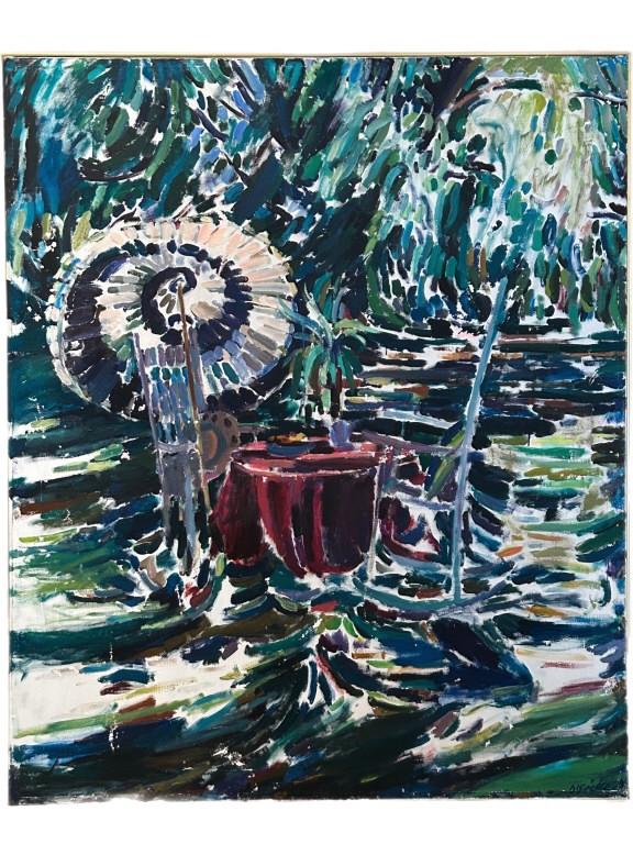 JOSEPH O'SICKEY EXPRESSIONIST OIL PAINTING 60" (1 of 9)