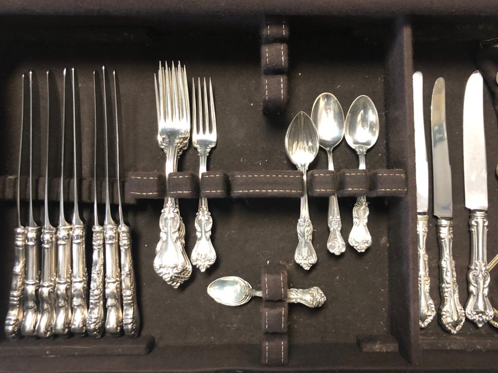 REED & BARTON MARLBOROUGH STERLING FLATWARE 1624g (1 of 4)