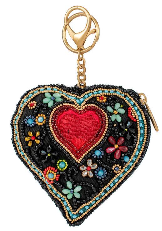 NEW! MARY FRANCES HOUSE OF HEARTS COIN PURSE (1 of 3)
