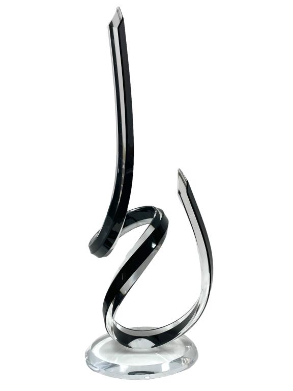 VTG MUNIZ MID MOD LUCITE ABSTRACT SCULPTURE 40" (1 of 6)