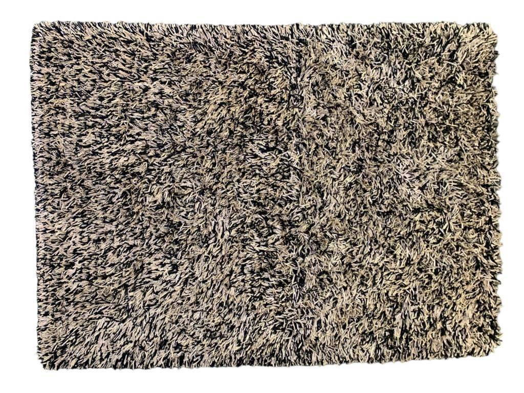 Linden Shag Hand Tufted Polyester Area Rug 7'6" Auction