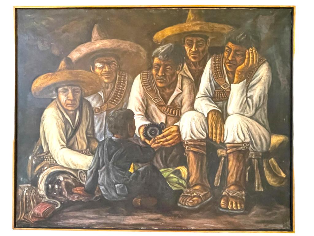 MEXICAN REVOLUTION ORIGINAL OIL PAINTING (1 of 7)