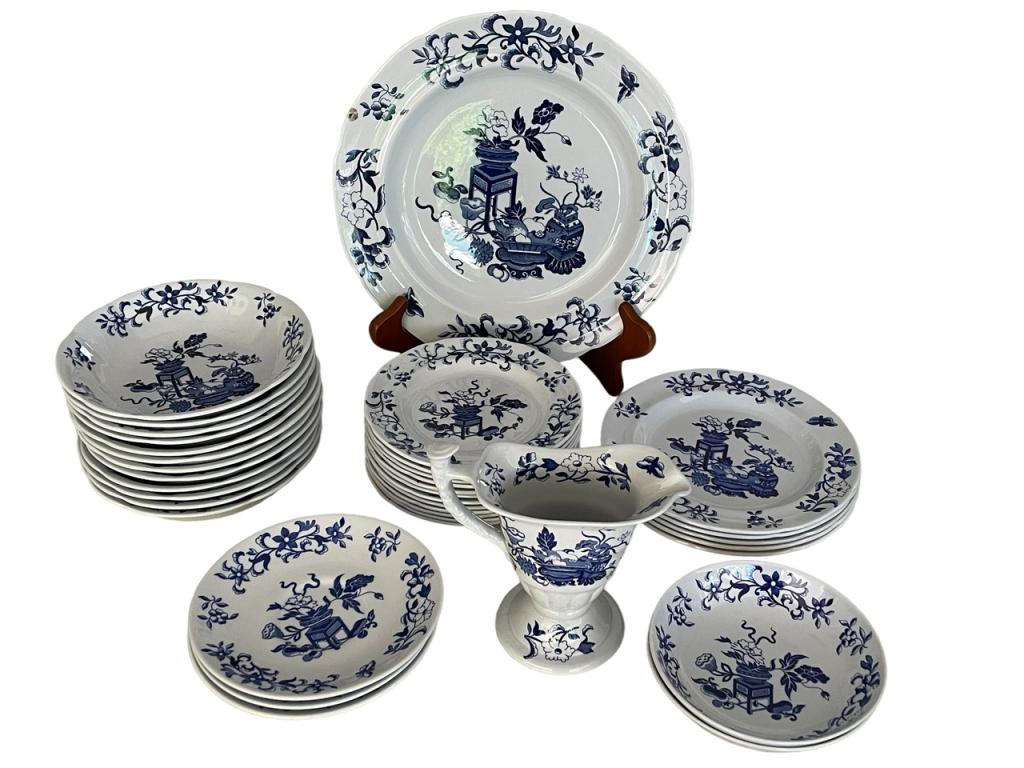 COPELAND SPODE ENGLAND NEW STONE BLUE BOWPOT (1 of 3)