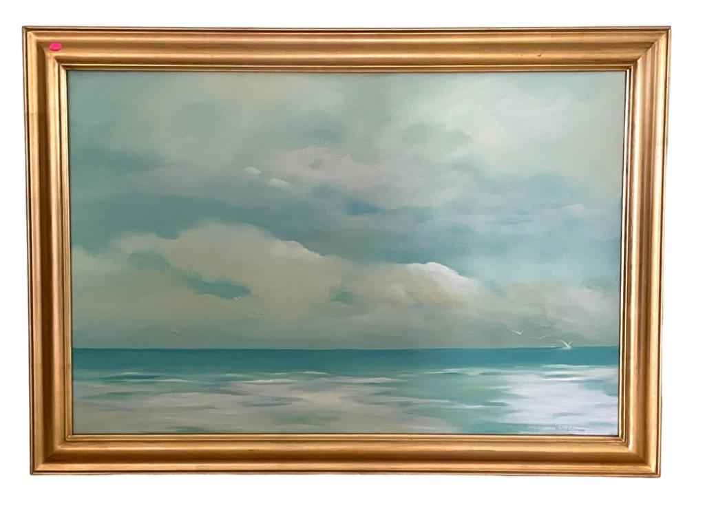 TINA NOLAN CARUSO  FLORIDA COASTLINE PAINTING 41" (1 of 5)