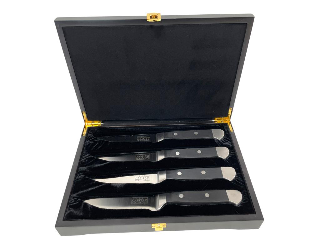 CAPITAL GRILLE SIGNATURE STEAK  KNIFE SET IN CASE (1 of 8)