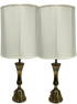 PAIR OF VINTAGE BRASS STIFFEL LAMPS 39"