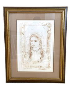 EDNA HIBEL LIMITED EDITION PENCIL SIGNED PRINT: EDNA HIBEL LIMITED EDITION PRINT-PENCIL SIGNED AND NUMBERED-NUMBER 57 / 106-GOOD PRE OWNED CONDITION-DP71823