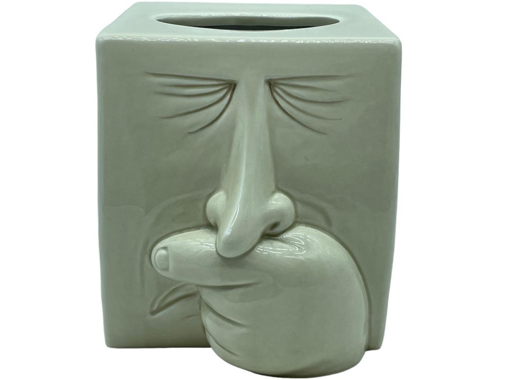 POST MODERN FITZ & FLOYD CERAMIC TISSUE BOX COVER (1 of 6)