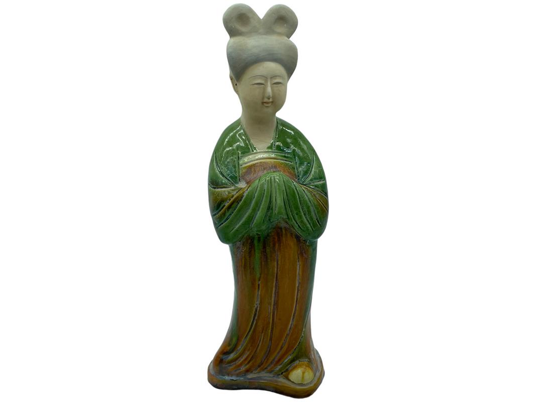 ANTIQ CHINESE TANG SANCAI CERAMIC SCULPTURE 13" (1 of 4)
