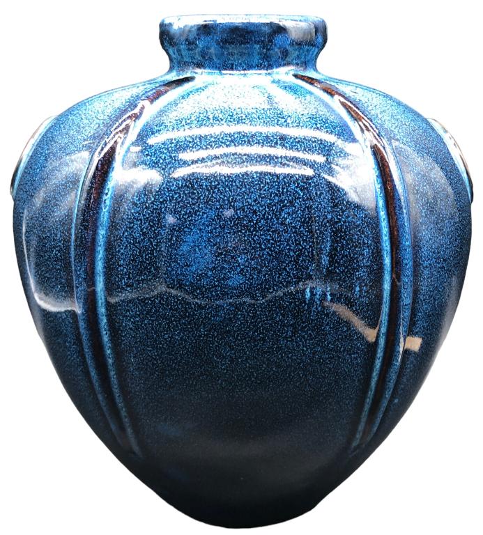 OAKS OF MONTGOMERY STYLE ORIENTAL POTTERY VASE (1 of 4)
