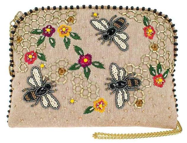 NEW MARY FRANCES "BEE KIND" CROSSBODY MAKEUP BAG (1 of 3)