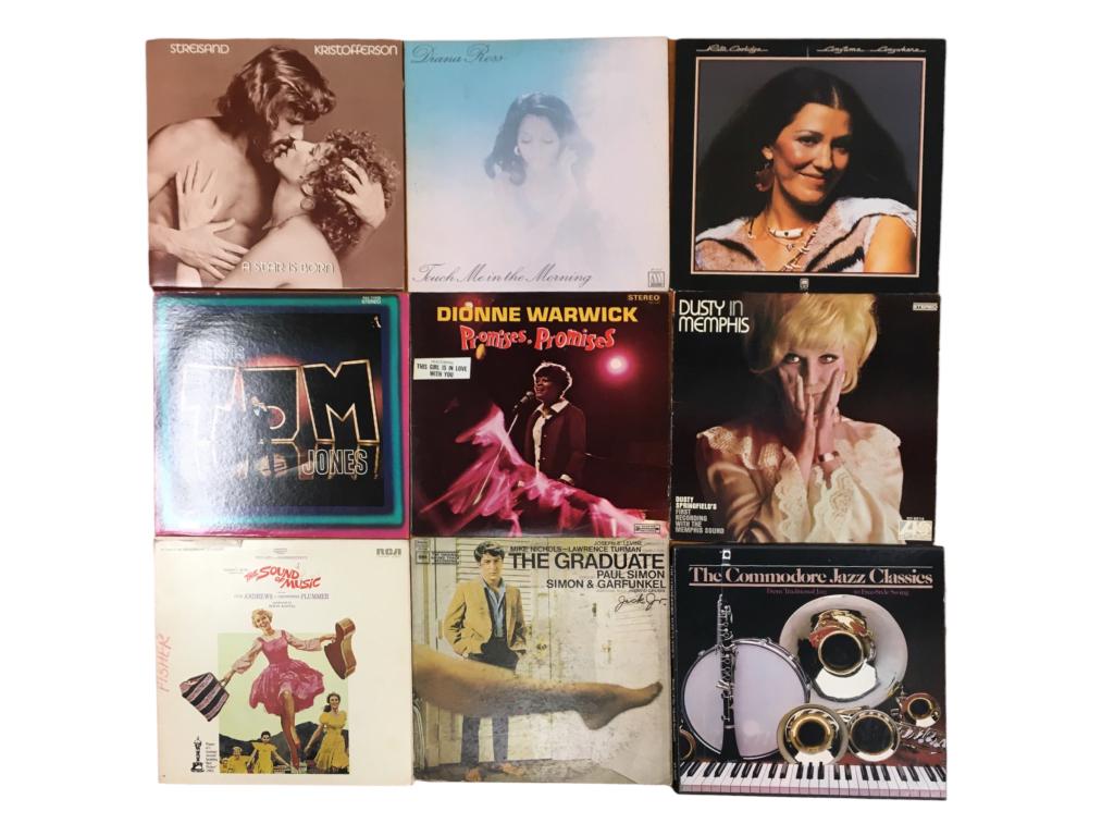 VINTAGE LP RECORD ALBUMS, LOT OF 9 POWERFUL HITS (1 of 1)