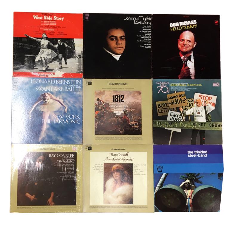 VINTAGE LP RECORD ALBUMS, LOT OF 9 POWERFUL HITS (1 of 1)