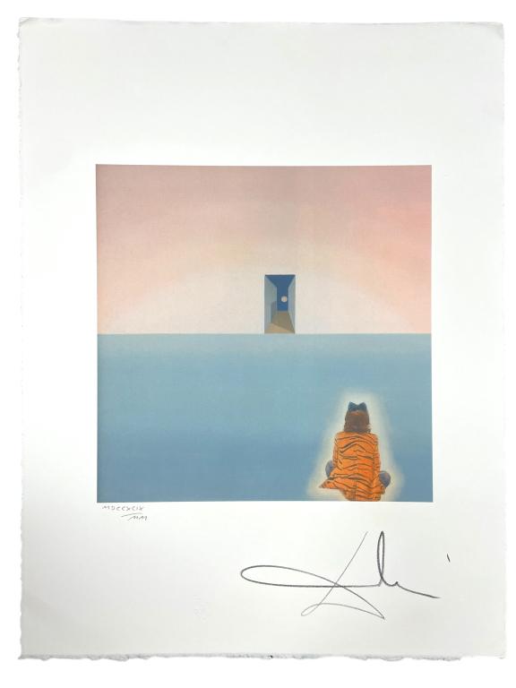 SALVADOR DALI HAND SIGNED NUMBERED LITHO PRINT 26" (1 of 6)
