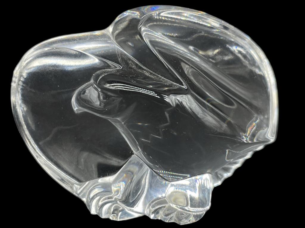 VTG SIGNED STEUBEN CRYSTAL EGALE SCULPTURE (1 of 4)