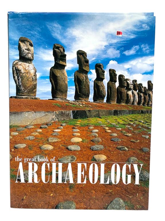 THE GREAT BOOK OF ARCHEOLOGY COFFEE TABLE BOOK: THE GREAT BOOK OF ARCHEOLOGY COFFEE TABLE BOOK-14.5" X 10.5" APPROX-GOOD PRE OWNED CONDITION, WEAR TO DUST JACKET-DP72123