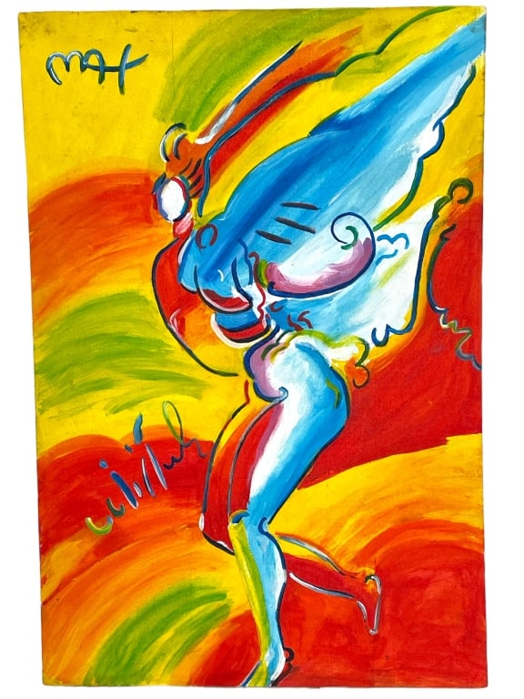 AFTER PETER MAX ORIGINAL OIL PAINTING 24" (1 of 5)