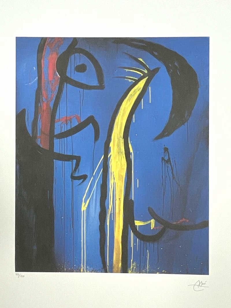 JOAN MIRO LITHOGRAPH PRINT 30" (1 of 8)