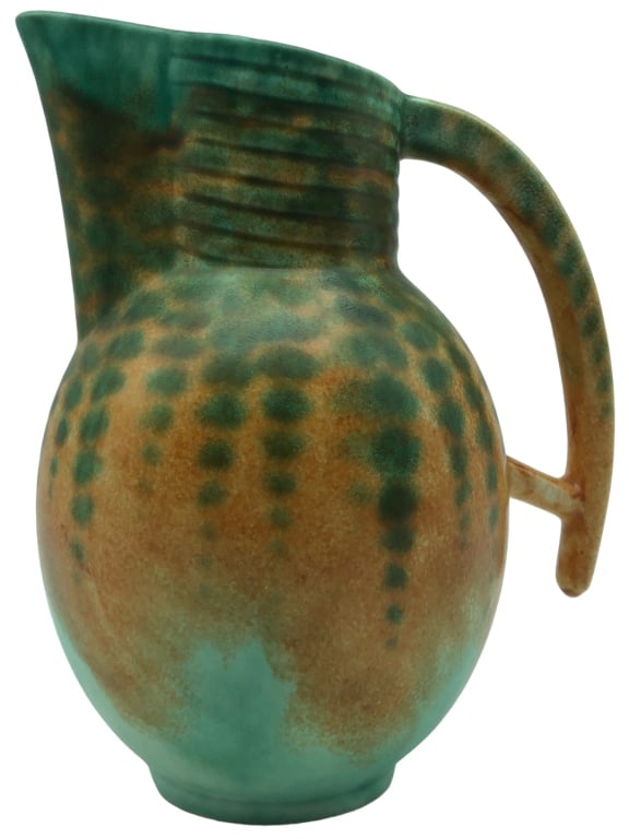 BESWICK GREEN PORCELAIN WATER PITCHER 8" (1 of 5)