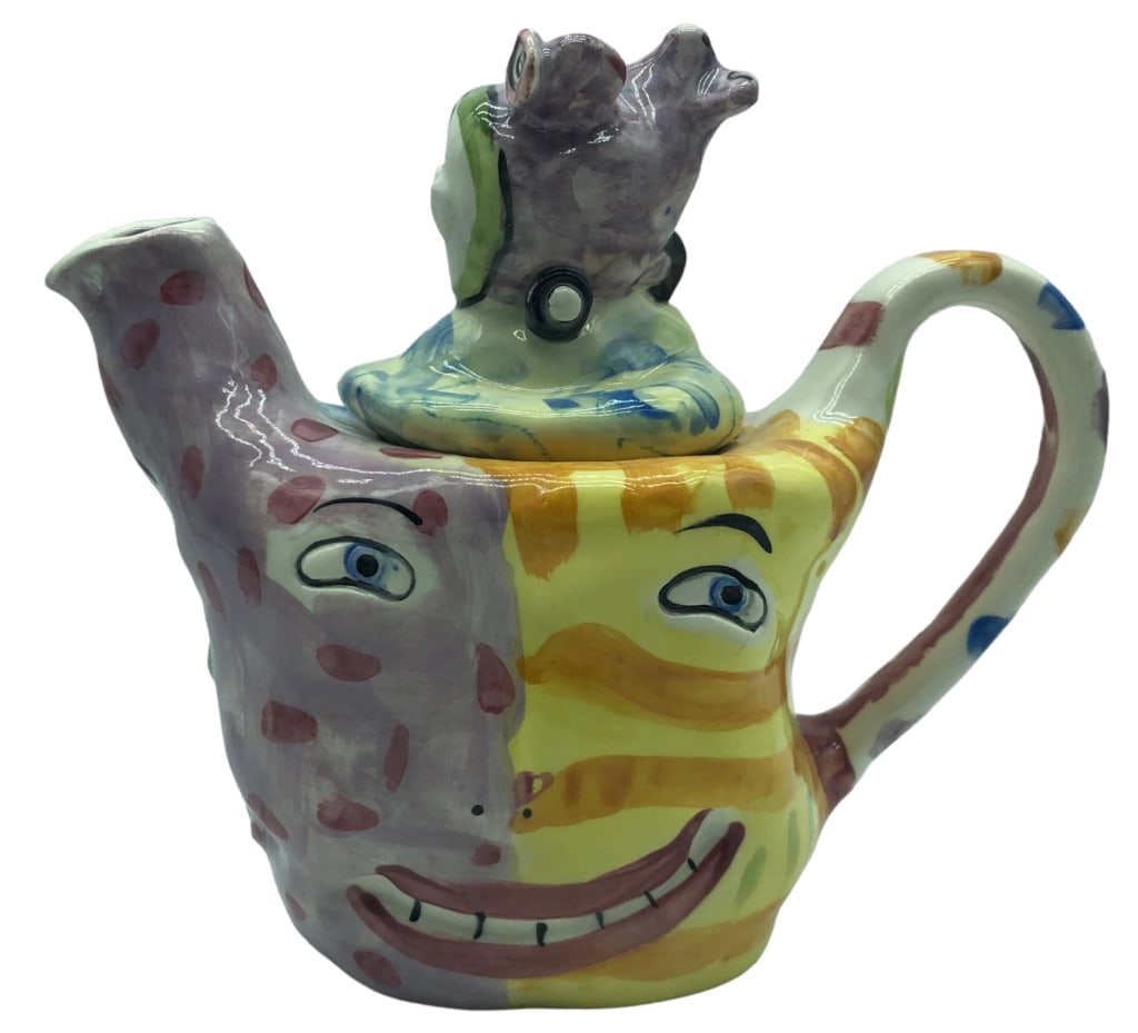 EDWIN SHELTON SIGNED WATER PITCHER 6" (1 of 6)