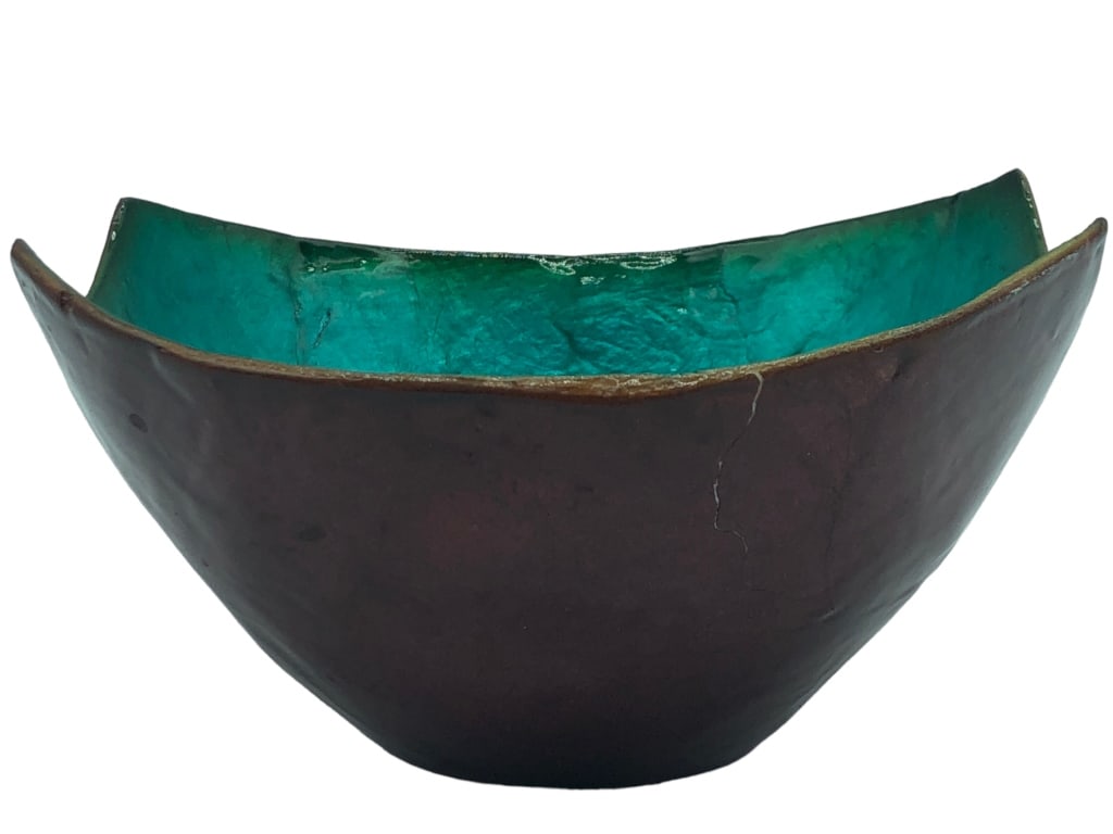 F.O.H GLAZED CERAMIC CANDY DISH 3" (1 of 5)