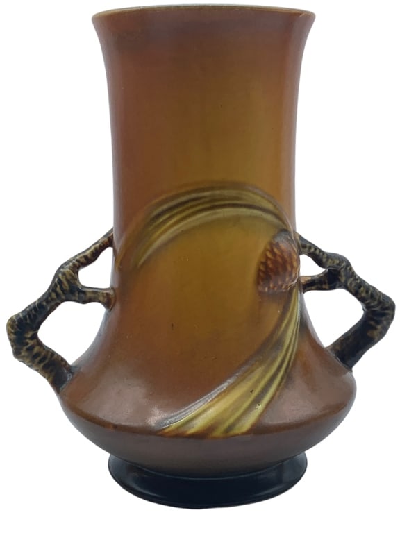 ROSEVILLE PINECONE POTTERY DECORATIVE VASE 8" (1 of 5)