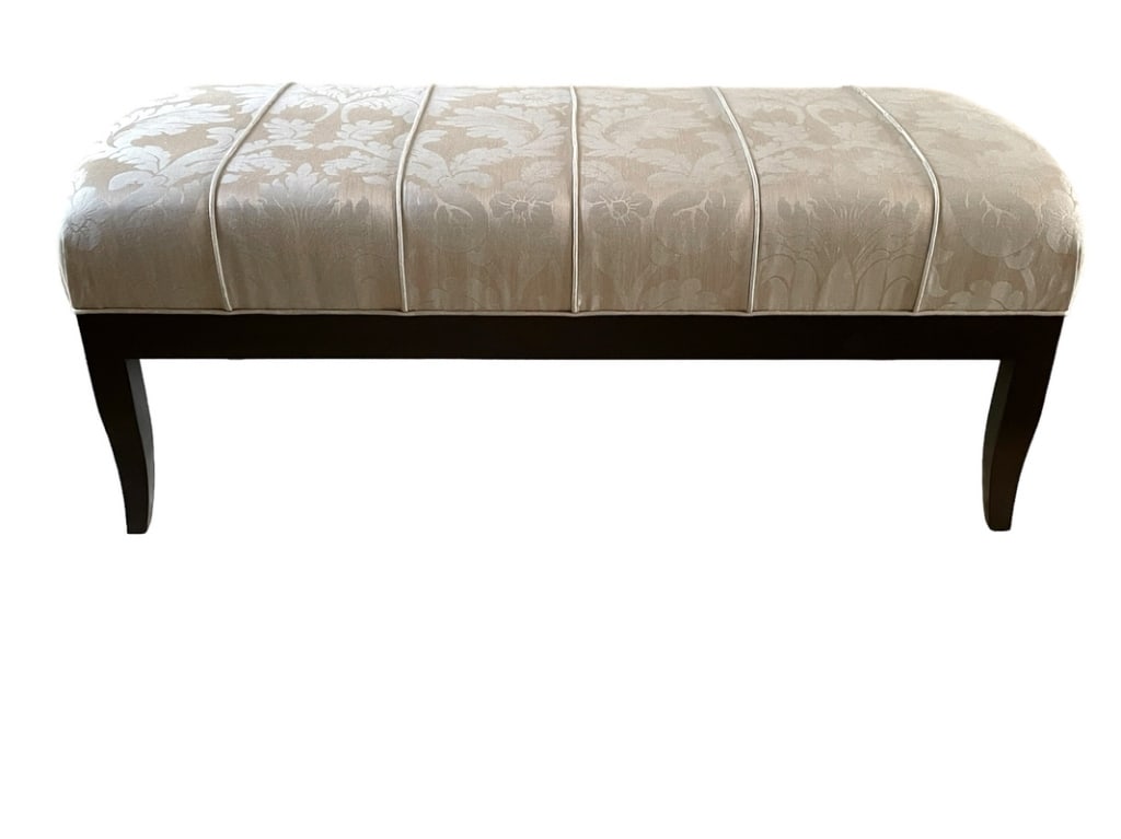 VINTAGE UPHOLSTERED BENCH 47" (1 of 7)