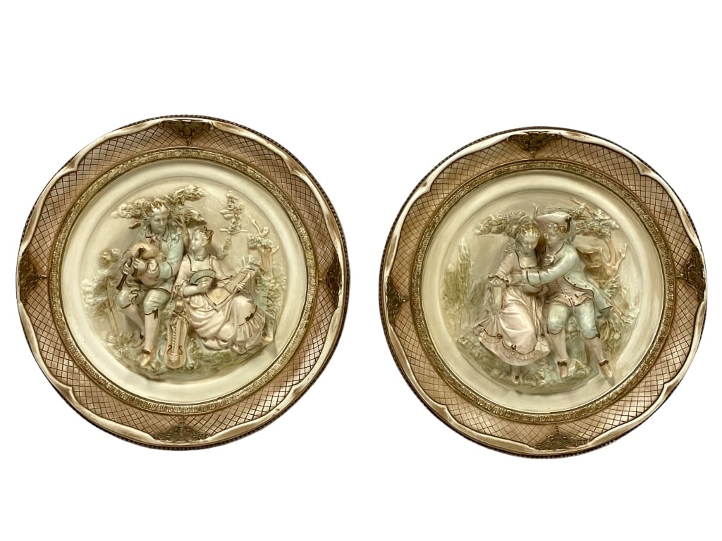 1950'S ALEXANDER BACKER CHALKWARE WALL PLAQUES (1 of 9)