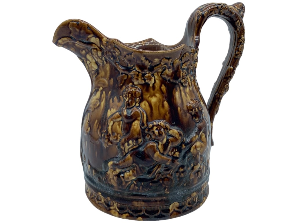 BENNINGTON POTTERY GLAZED CHERUB PITCHER 8.5" (1 of 5)