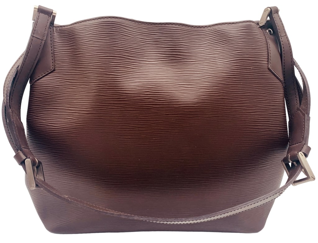 LOUIS VUITTON MOKA EPI LEATHER HANDBAG (1 of 7)