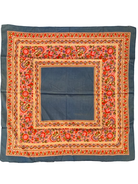 YVES ST LAURENT FLORAL PATTERN SCARF 26" (1 of 2)