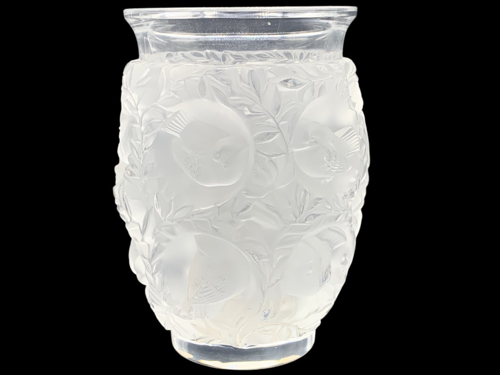 LALIQUE MID CENTURY BAGATELLE CRYSTAL VASE 7" (1 of 6)