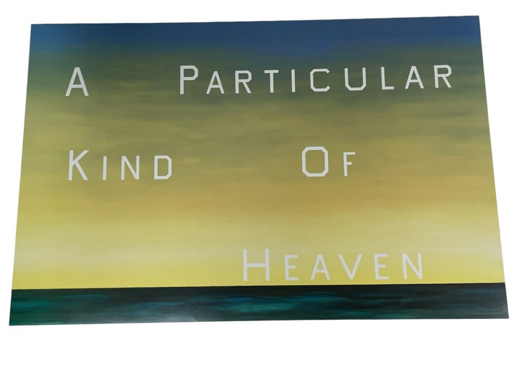 ED RUSCHA A PARTICULAR KIND OF HEAVEN PRINT 33.5" (1 of 2)