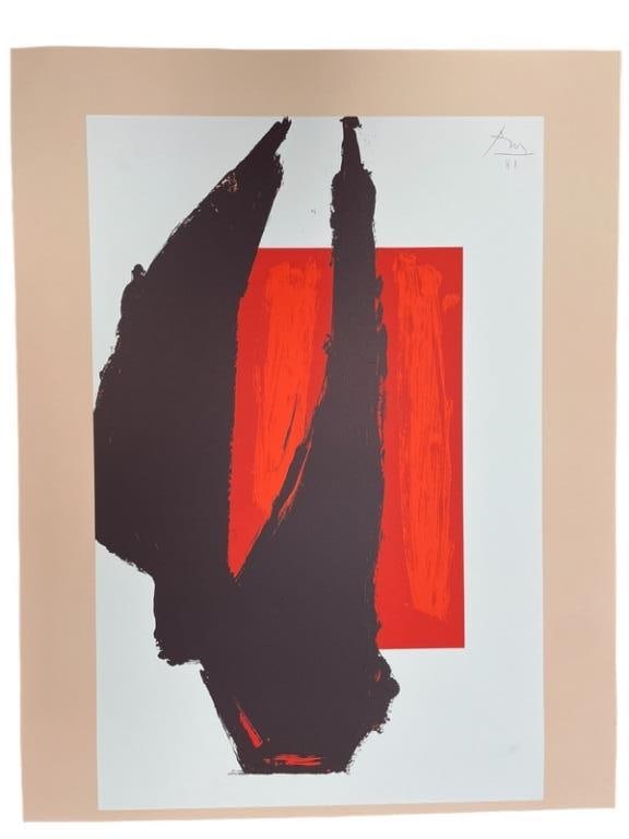 ROBERT MOTHERWELL LITHOGRAPH PRINT 25.5" (1 of 4)