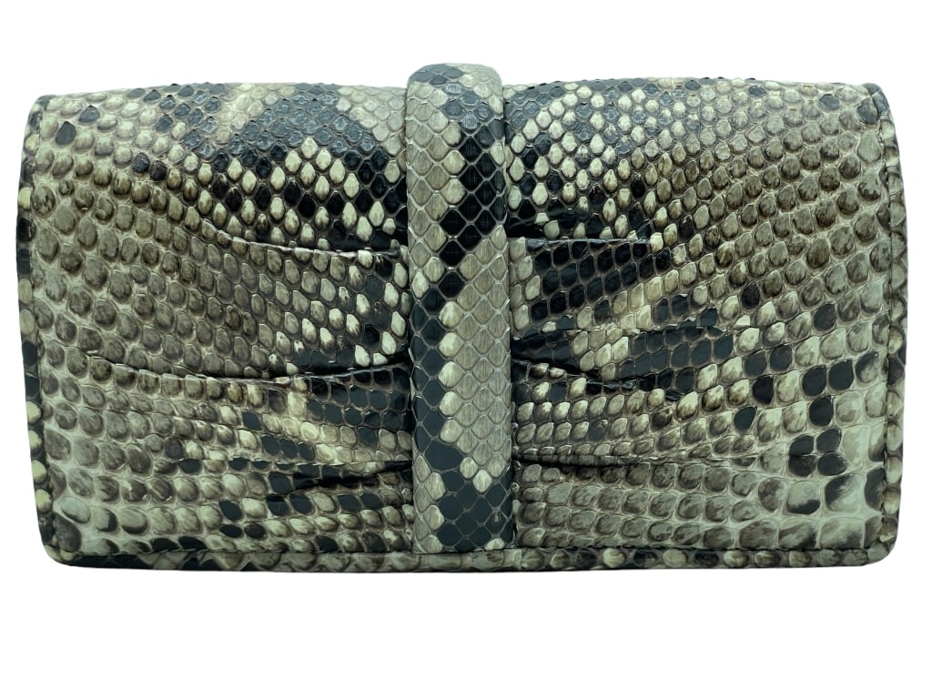 NEW LALO SOFT PYTHON ITALIAN LEATHER CLUTCH (1 of 7)
