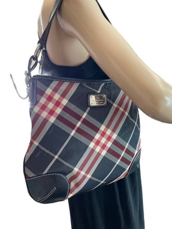BURBERRY BLUE LABEL NOVA CHECK HOBO HANDBAG (1 of 5)