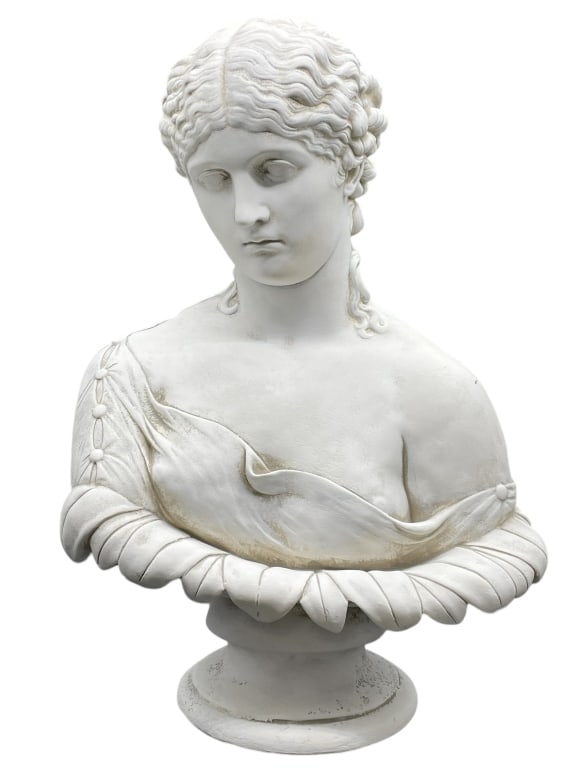 CLYTIA PARIAN BISQUE BUST STATUE 22" (1 of 6)