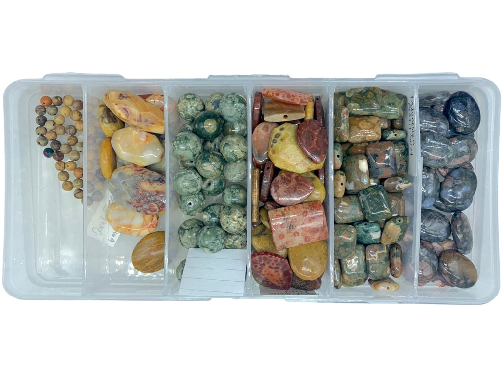 SEMI-PRECIOUS STONE BEAD ASSORTMENT (1 of 3)