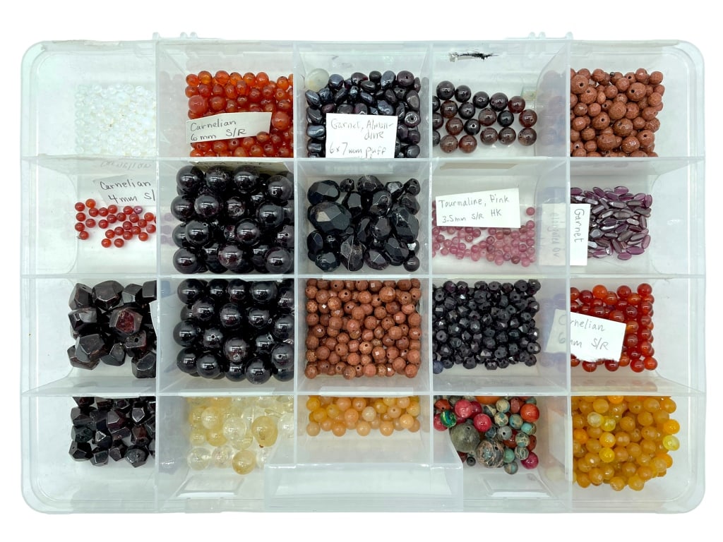 SEMI-PRECIOUS STONE BEAD ASSORTMENT (1 of 3)