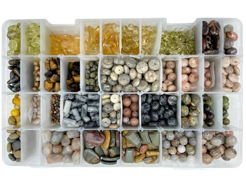 SEMI-PRECIOUS GEMSTONE BEAD ASSORTMENT (1 of 3)