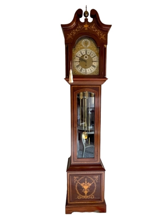 POST WORLD WAR II TALL CASE CLOCK (1 of 10)