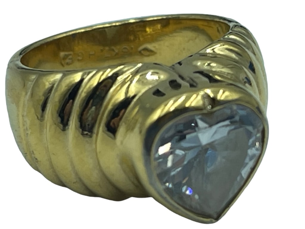 18K H.G.E COCKTAIL RING SZ 7: 18K H.G.E COCKTAIL RING SZ 7
