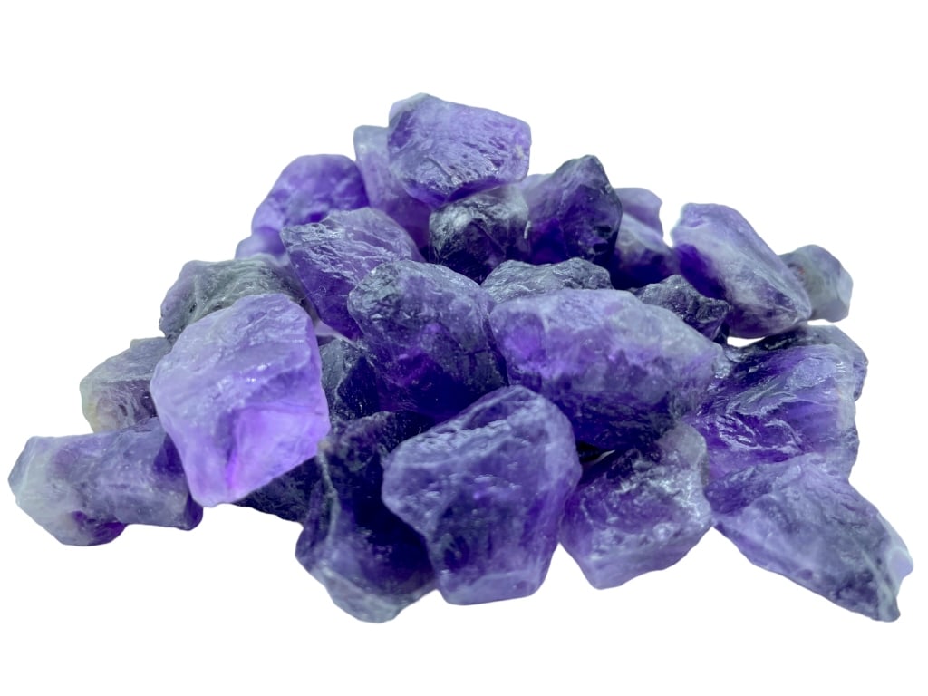 42 ROUGH CUT AMETHYST NUGGETS (1 of 2)