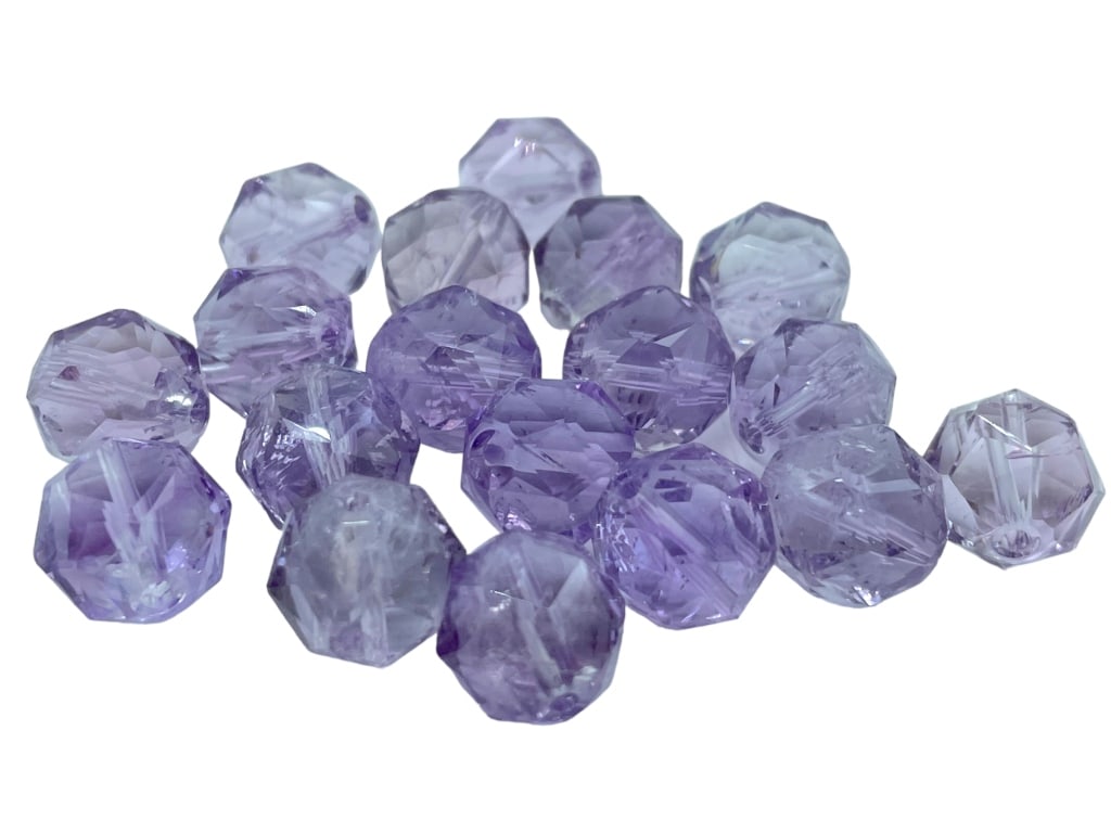 19 AAA FACETED 10MM AMETHYST GEMSTONE BEADS (1 of 2)