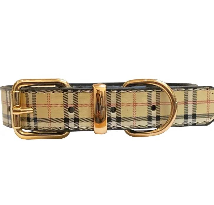 NEW! STANLEY BEIGE DOG COLLAR SZ L: NEW! STANLEY BEIGE DOG COLLAR SZ L