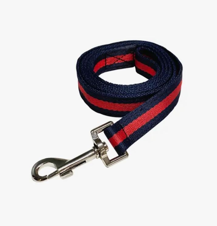 NEW! MARCO RED AND NAVY LEASH: NEW! MARCO RED AND NAVY LEASH
