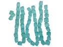 CHUCKY ROUGH CUT AQUA QUARTZ GEMSTONE BEADS