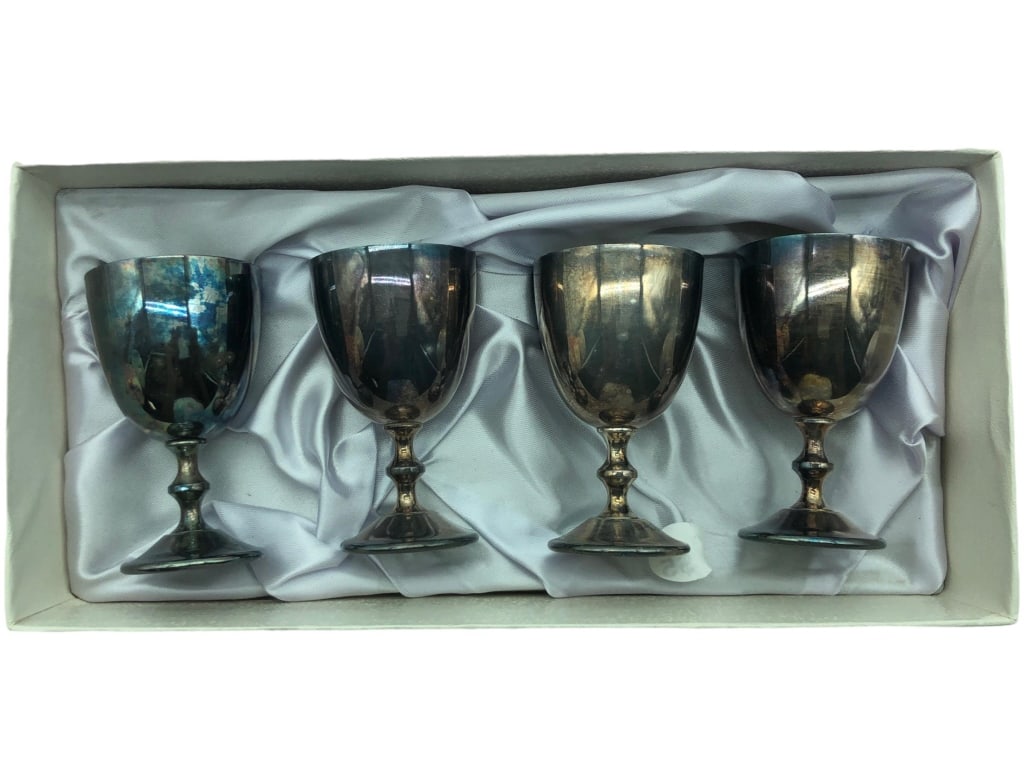 SET OF F.B ROGERS GOBLETS (4) (1 of 2)